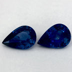 3.66 Carat Pear Natural Blue Sapphire