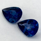 3.66 Carat Pear Natural Blue Sapphire