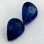 3.66 Carat Pear Natural Blue Sapphire