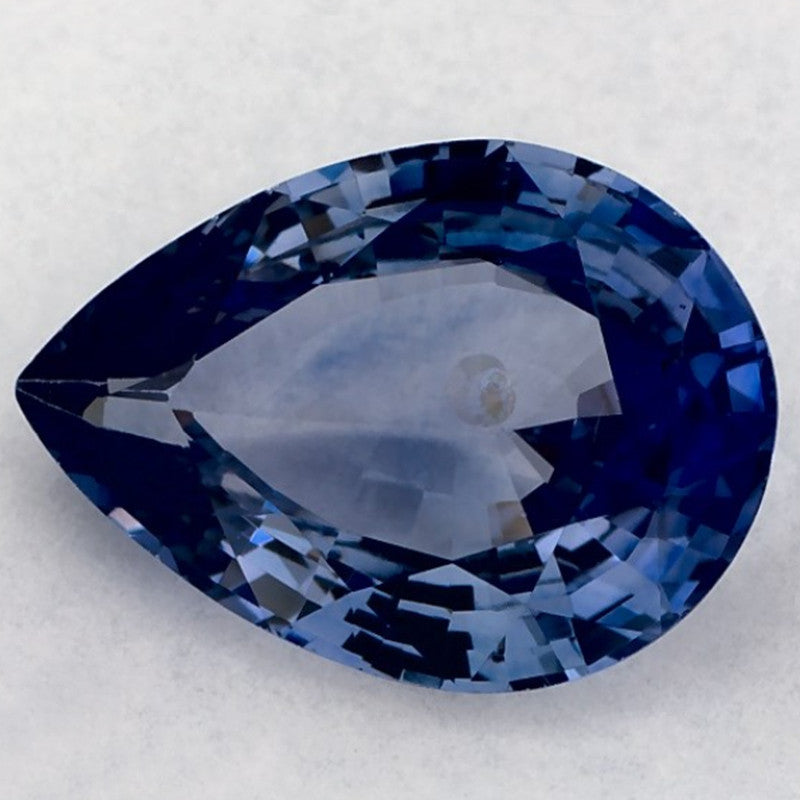 1.93 Carat Pear Natural Blue Sapphire