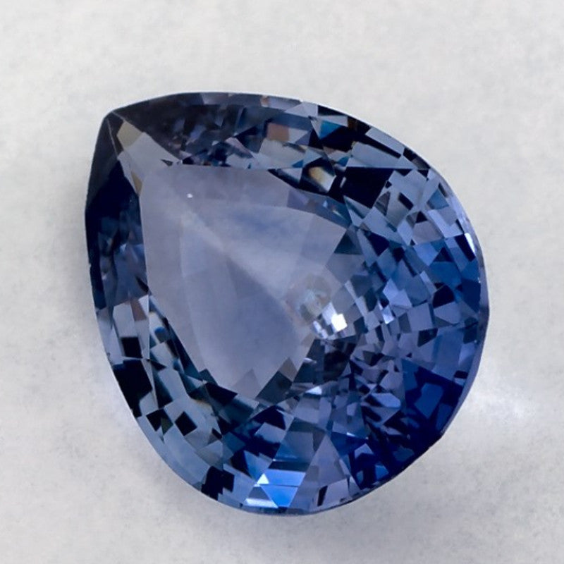 1.93 Carat Pear Natural Blue Sapphire