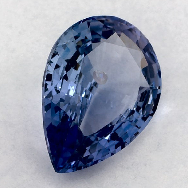 1.93 Carat Pear Natural Blue Sapphire