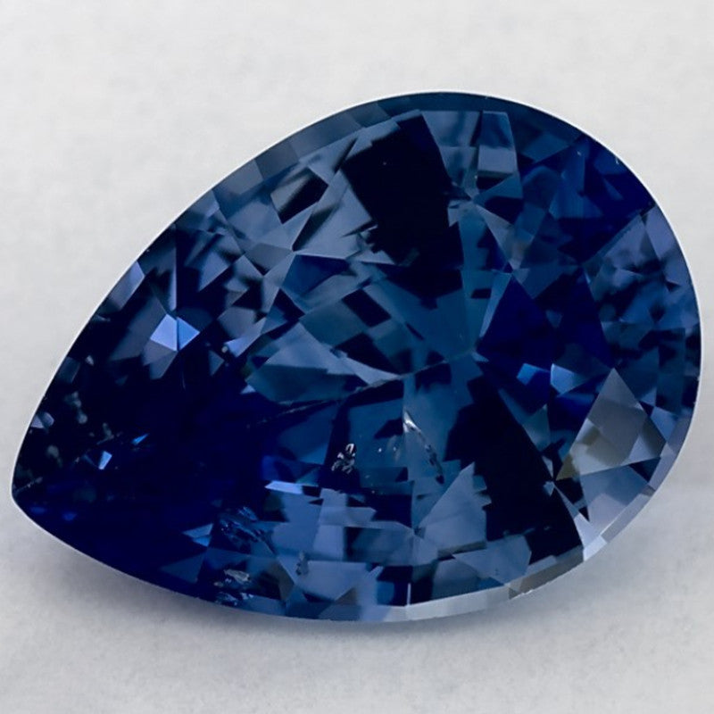 2.80 Carat Pear Natural Blue Sapphire
