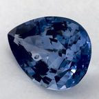 2.80 Carat Pear Natural Blue Sapphire