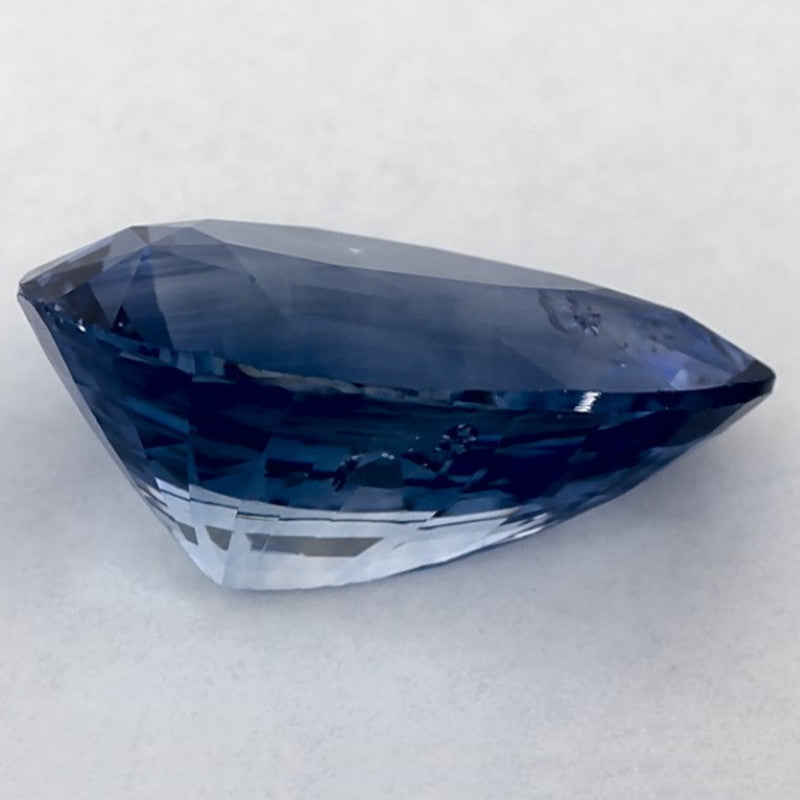 2.80 Carat Pear Natural Blue Sapphire