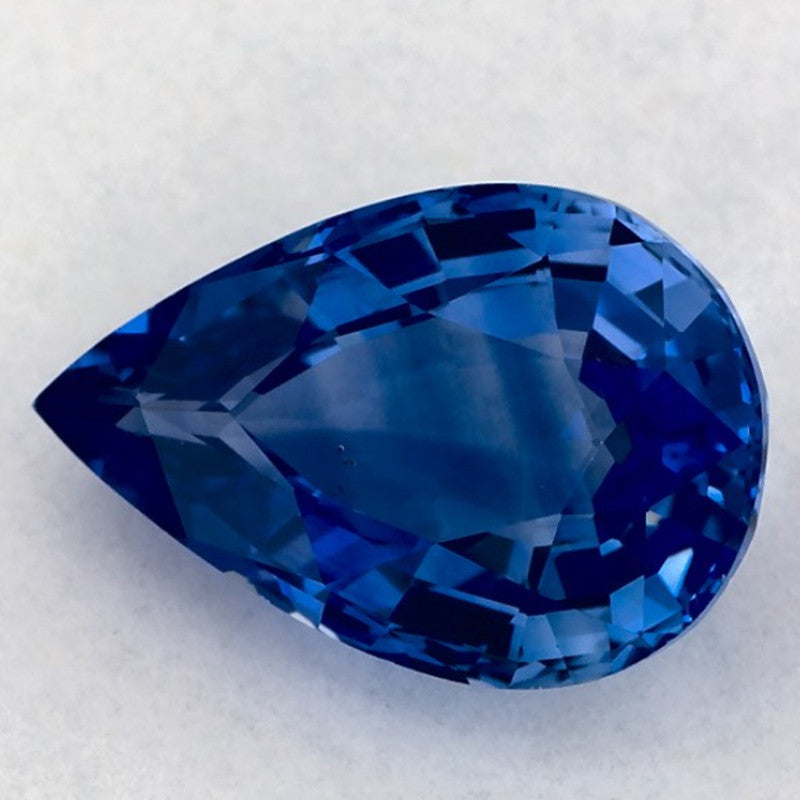 2.58 Carat Pear Natural Blue Sapphire