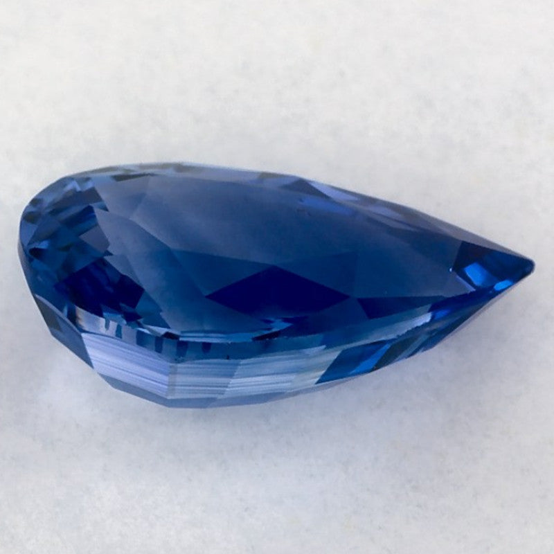 2.58 Carat Pear Natural Blue Sapphire