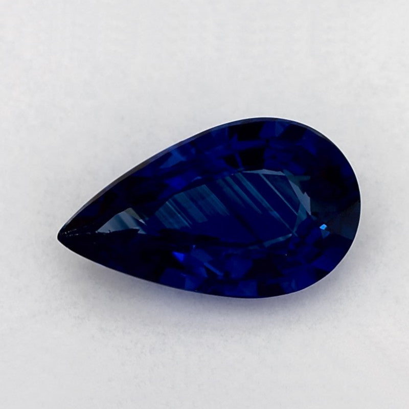 3.06 Carat Pear Natural Blue Sapphire