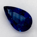 3.06 Carat Pear Natural Blue Sapphire