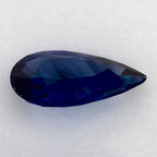 3.06 Carat Pear Natural Blue Sapphire