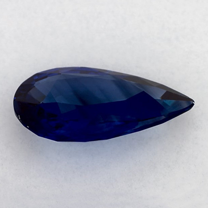 3.06 Carat Pear Natural Blue Sapphire