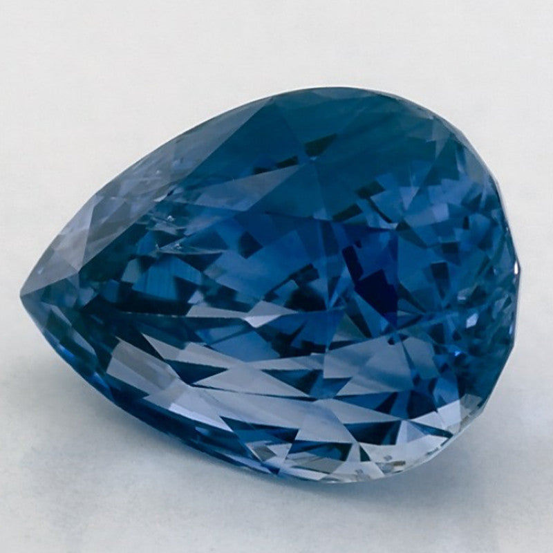 2.99 Carat Pear Natural Blue Sapphire