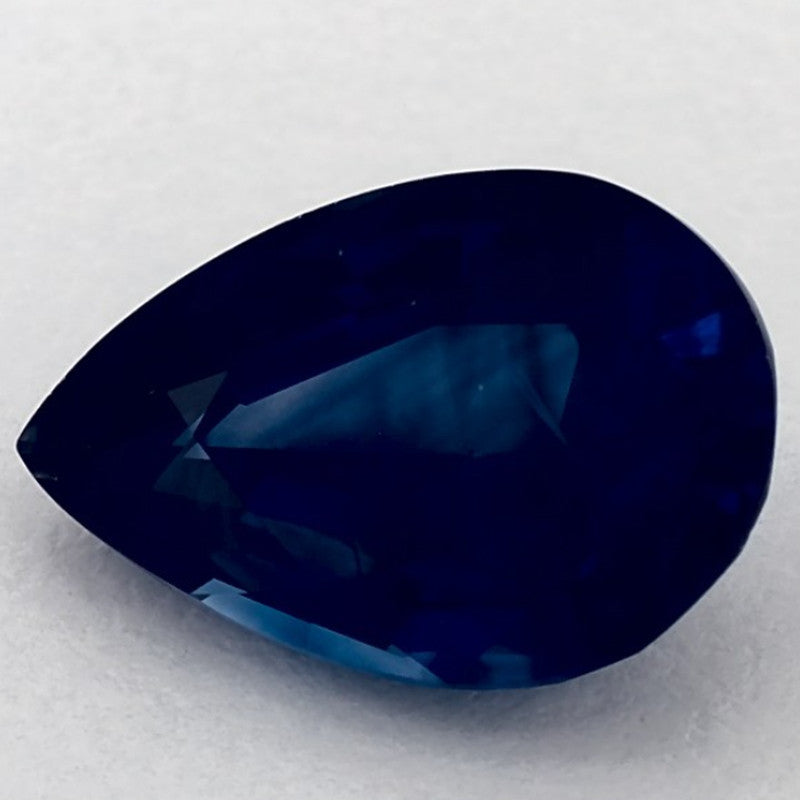 3.39 Carat Pear Natural Blue Sapphire