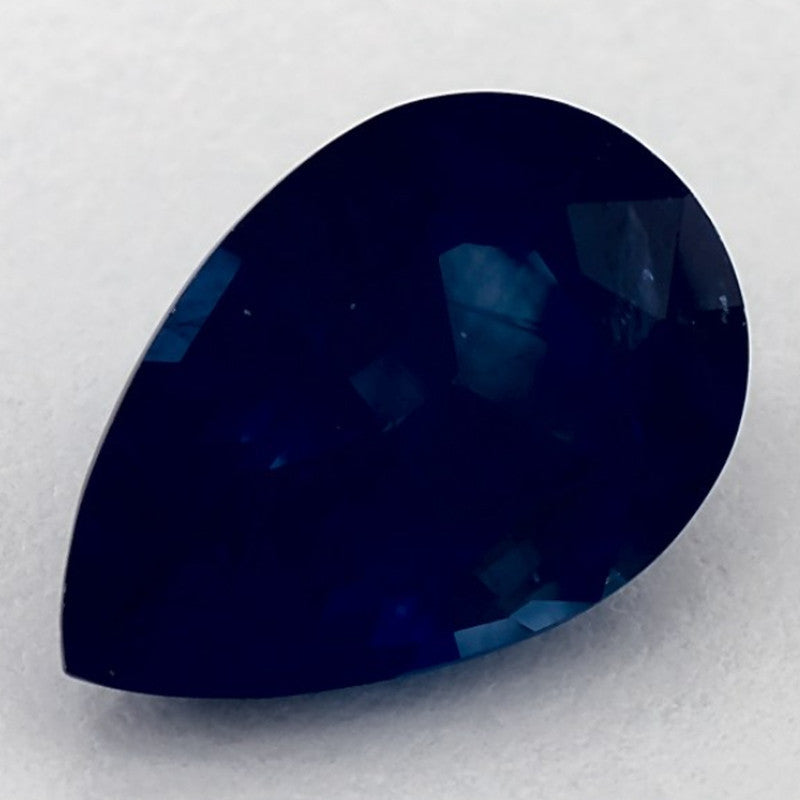 3.39 Carat Pear Natural Blue Sapphire