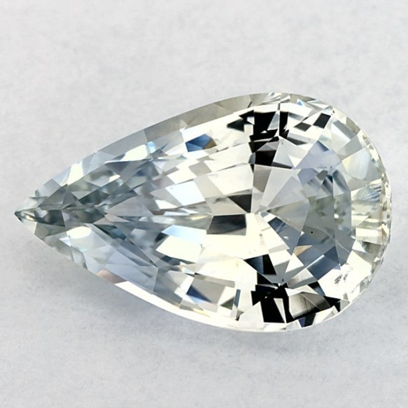 6.52 Carat Pear Natural Blue Sapphire