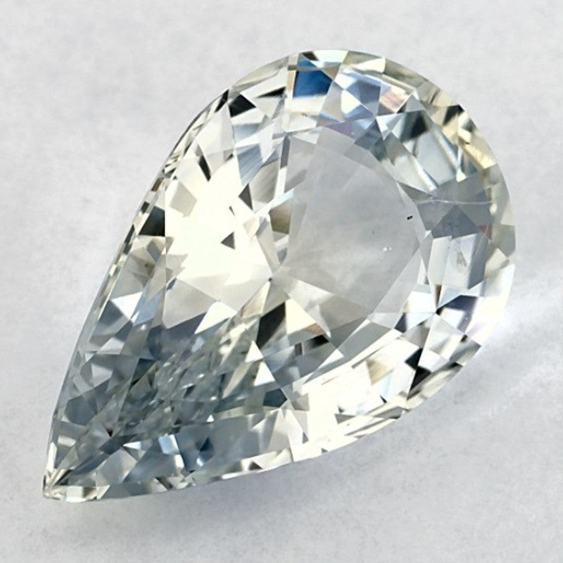 6.52 Carat Pear Natural Blue Sapphire
