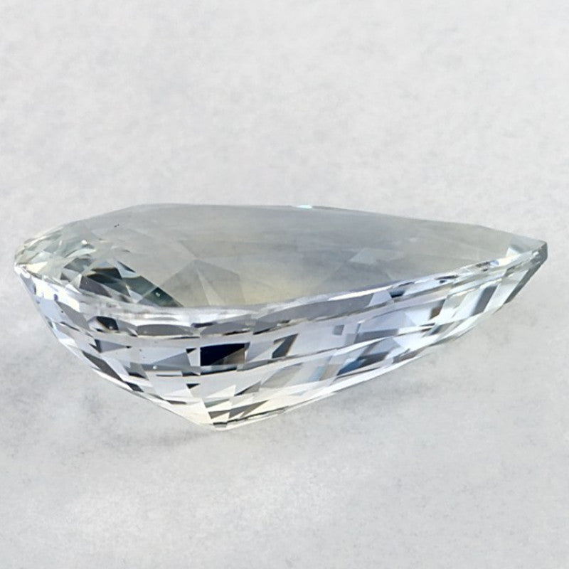 6.52 Carat Pear Natural Blue Sapphire
