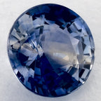 1.49 Carat Round Natural Blue Sapphire