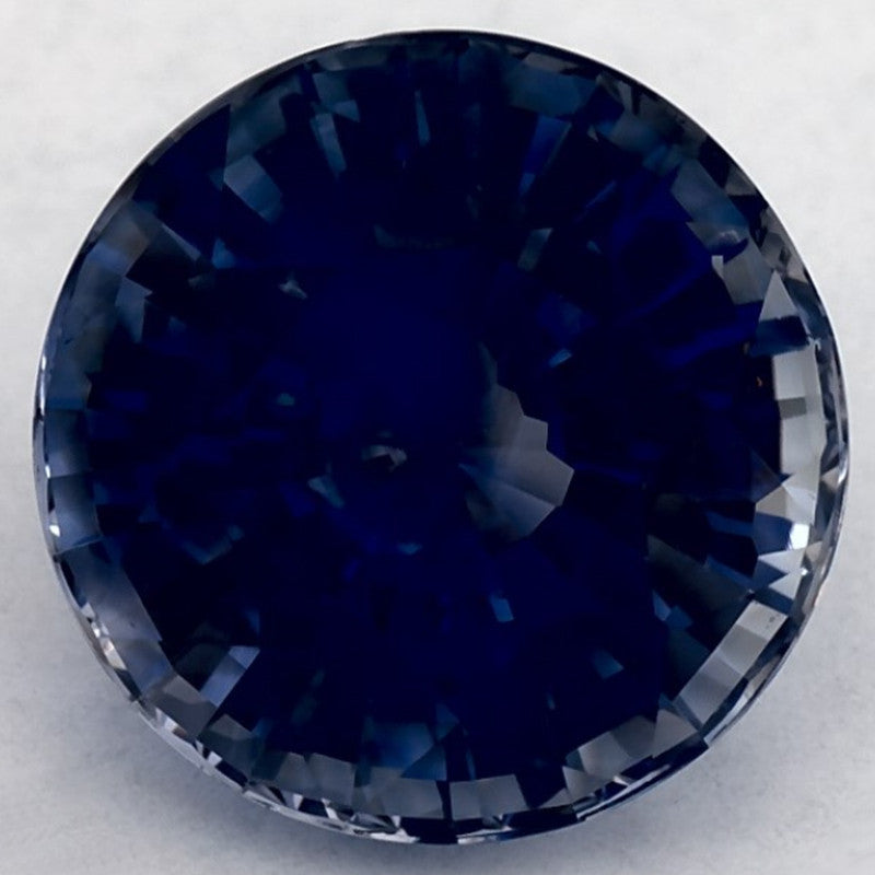 2.34 Carat Round Natural Blue Sapphire