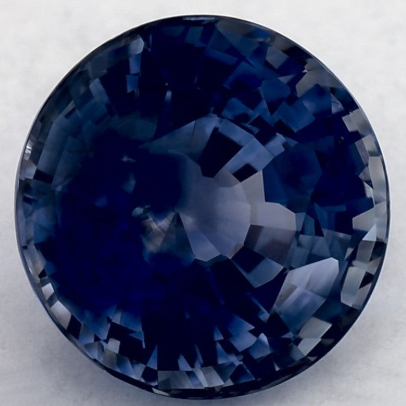 2.34 Carat Round Natural Blue Sapphire
