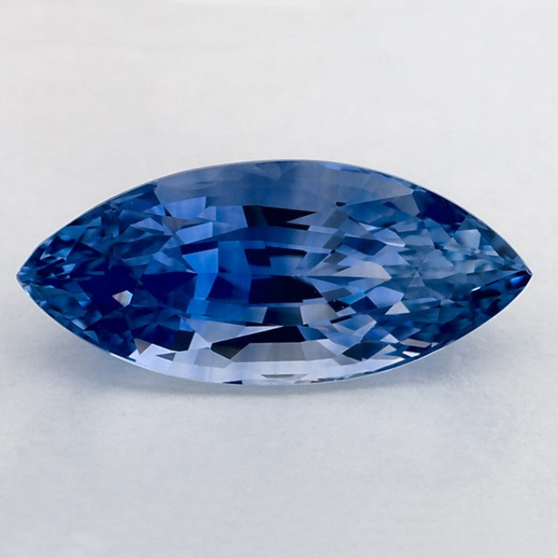 3.82 Carat Marquise Natural Blue Sapphire