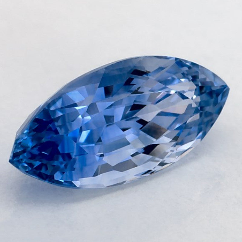 3.82 Carat Marquise Natural Blue Sapphire