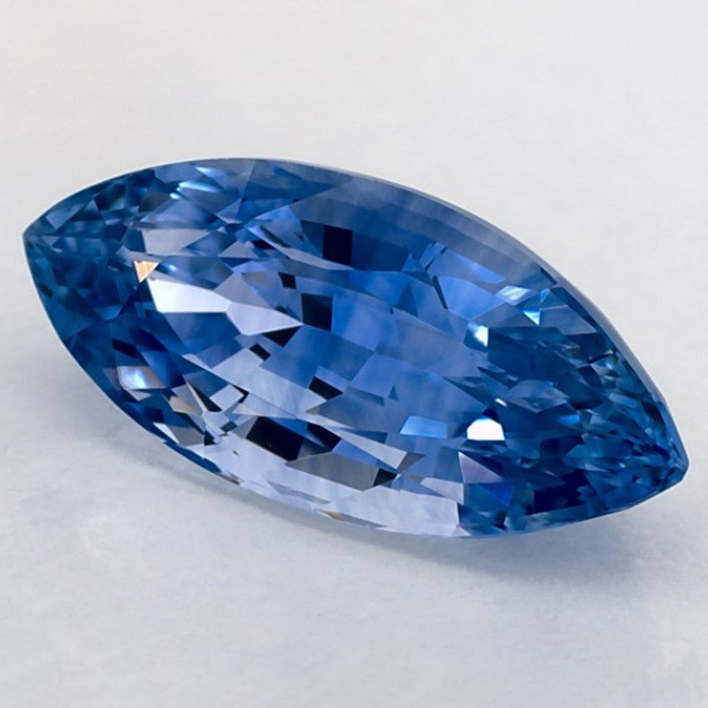3.82 Carat Marquise Natural Blue Sapphire