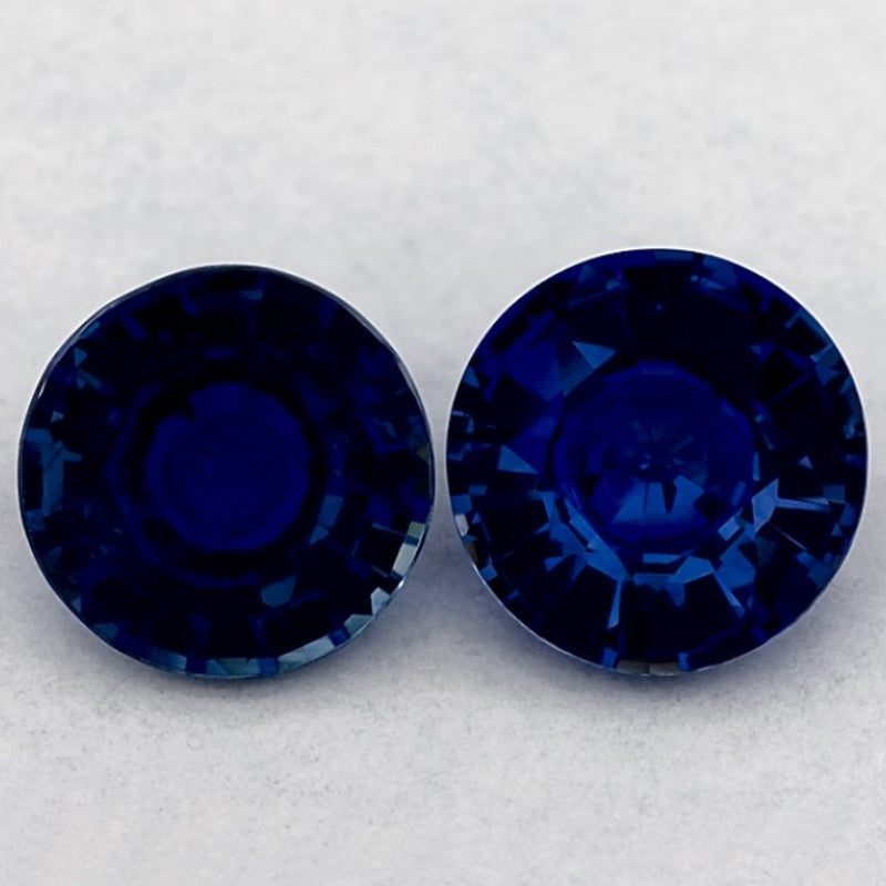 2.54 Carat Round Natural Blue Sapphire