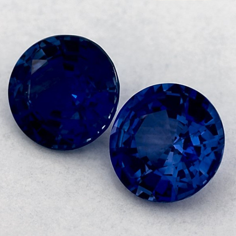 2.54 Carat Round Natural Blue Sapphire