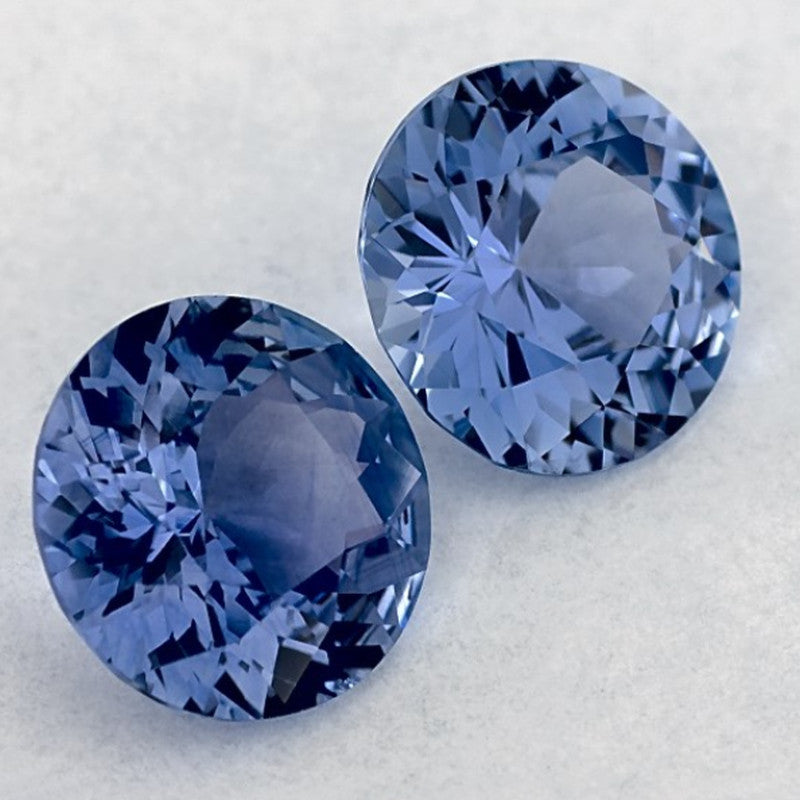 3.46 Carat Round Natural Blue Sapphire