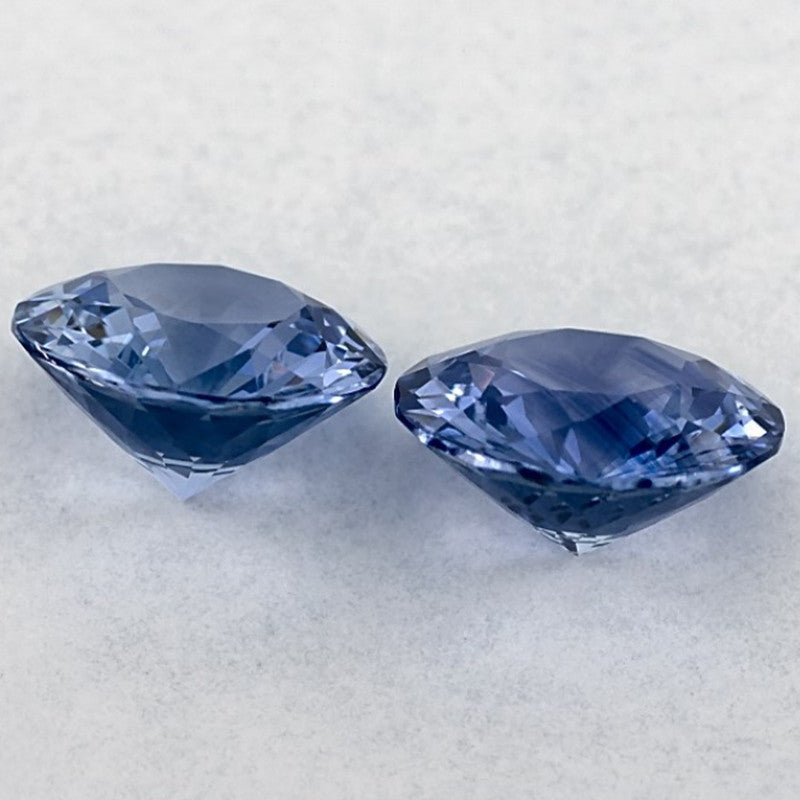 3.46 Carat Round Natural Blue Sapphire