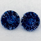 3.60 Carat Round Natural Blue Sapphire