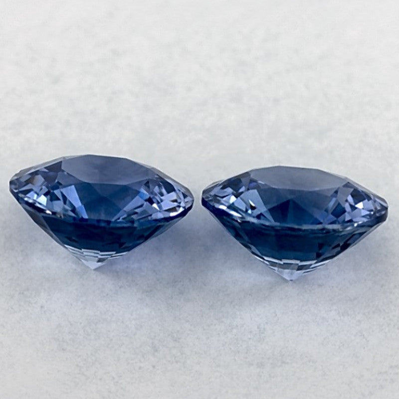 3.60 Carat Round Natural Blue Sapphire