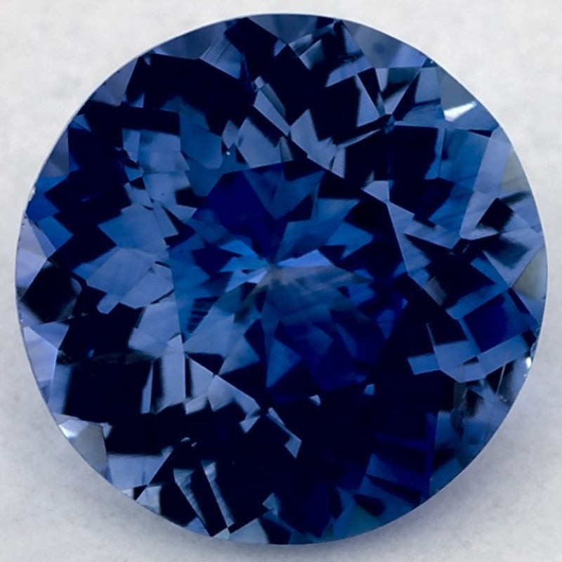 2.36 Carat Round Natural Blue Sapphire