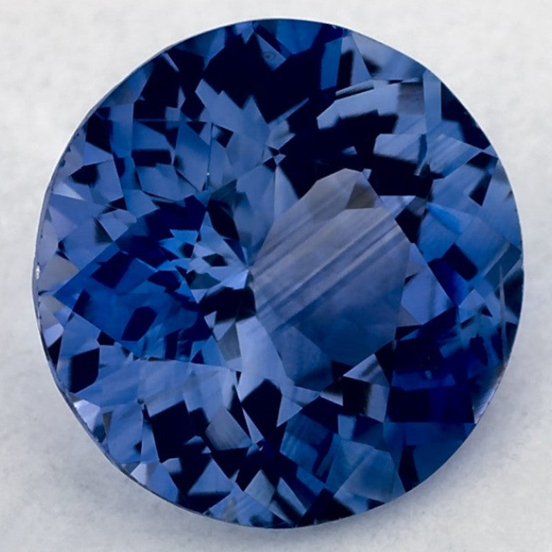2.36 Carat Round Natural Blue Sapphire