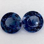 3.37 Total Carat Weight Round Natural Blue Sapphire
