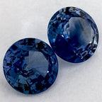 3.37 Total Carat Weight Round Natural Blue Sapphire