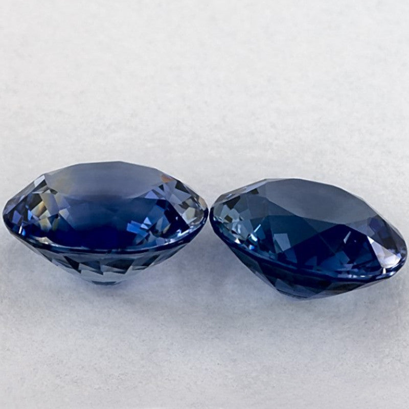 3.37 Total Carat Weight Round Natural Blue Sapphire