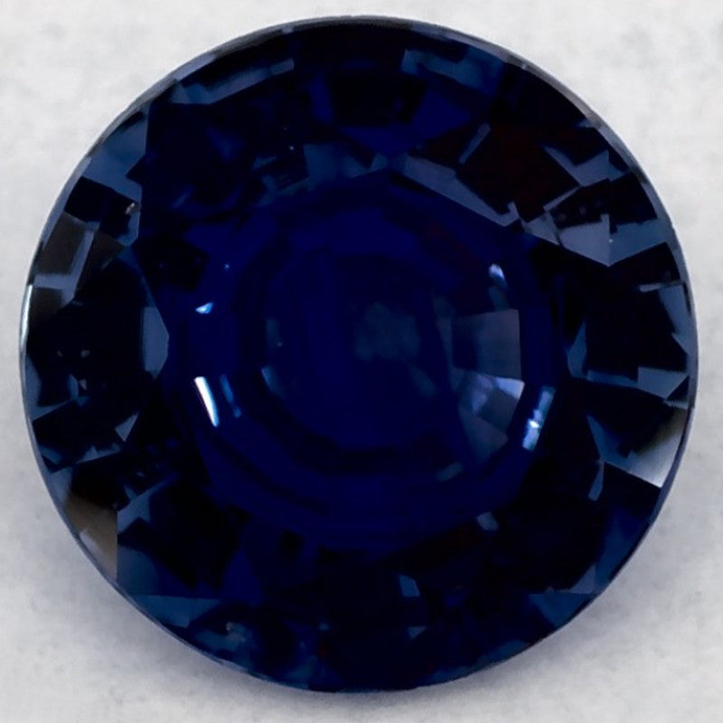 1.62 Carat Round Natural Blue Sapphire