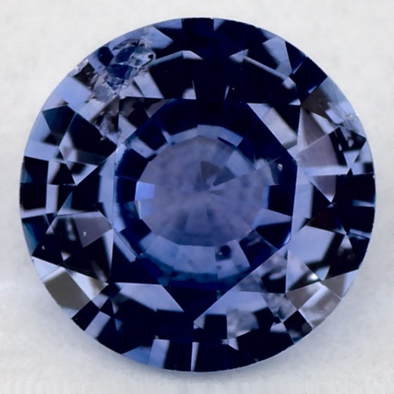 1.23 Carat Round Natural Blue Sapphire