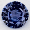 1.23 Carat Round Natural Blue Sapphire