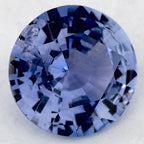 1.23 Carat Round Natural Blue Sapphire