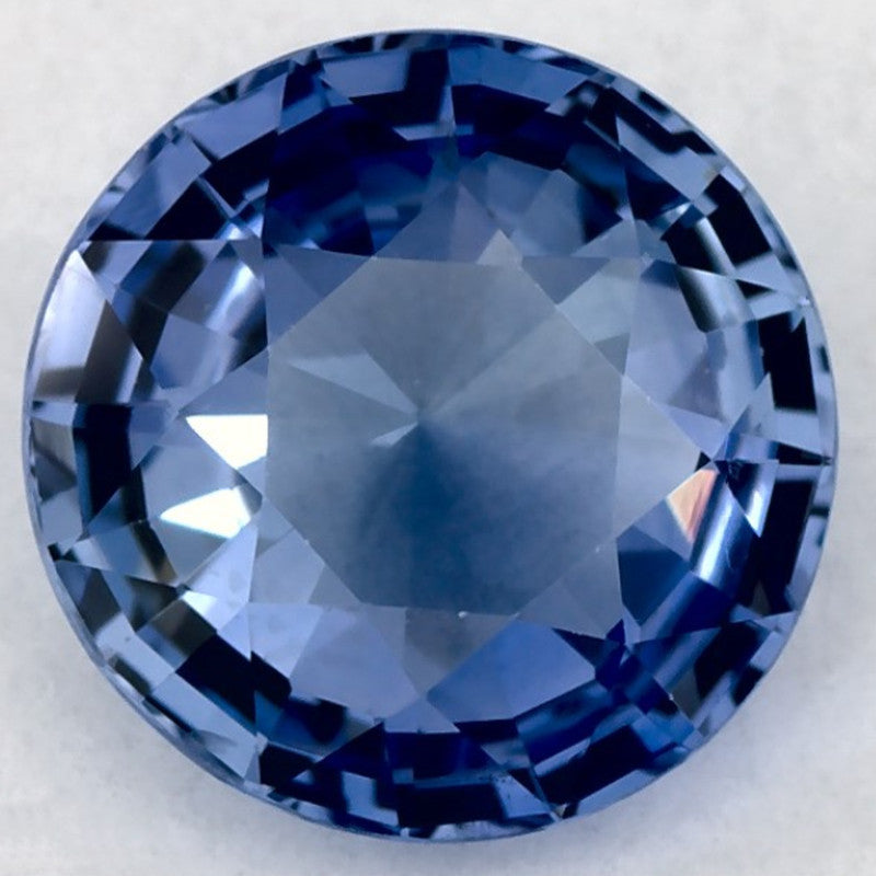 2.08 Carat Round Natural Blue Sapphire