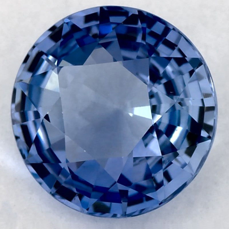 2.08 Carat Round Natural Blue Sapphire