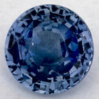 2.57 Carat Round Natural Blue Sapphire