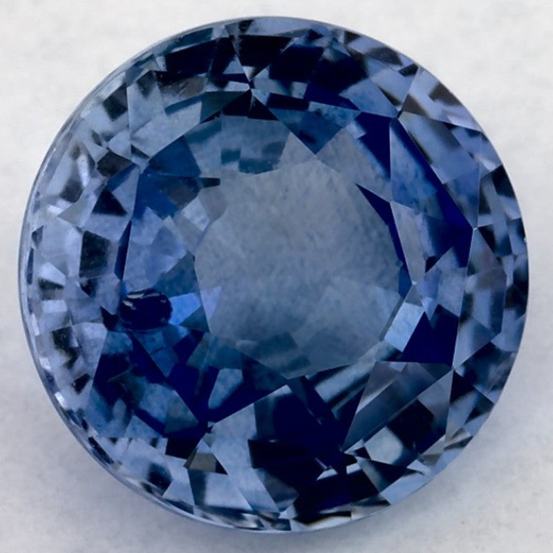 2.57 Carat Round Natural Blue Sapphire