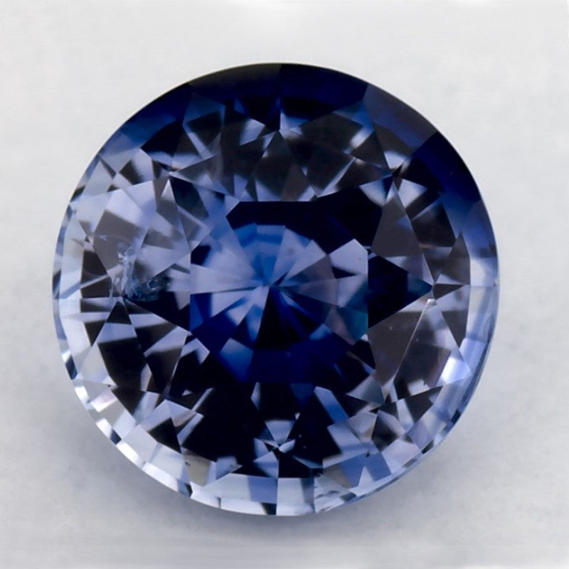 2.04 Carat Round Natural Blue Sapphire