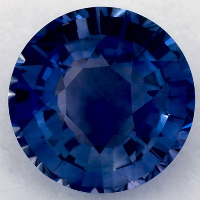 1.47 Carat Round Natural Blue Sapphire