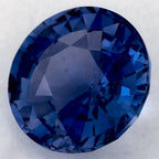 1.47 Carat Round Natural Blue Sapphire