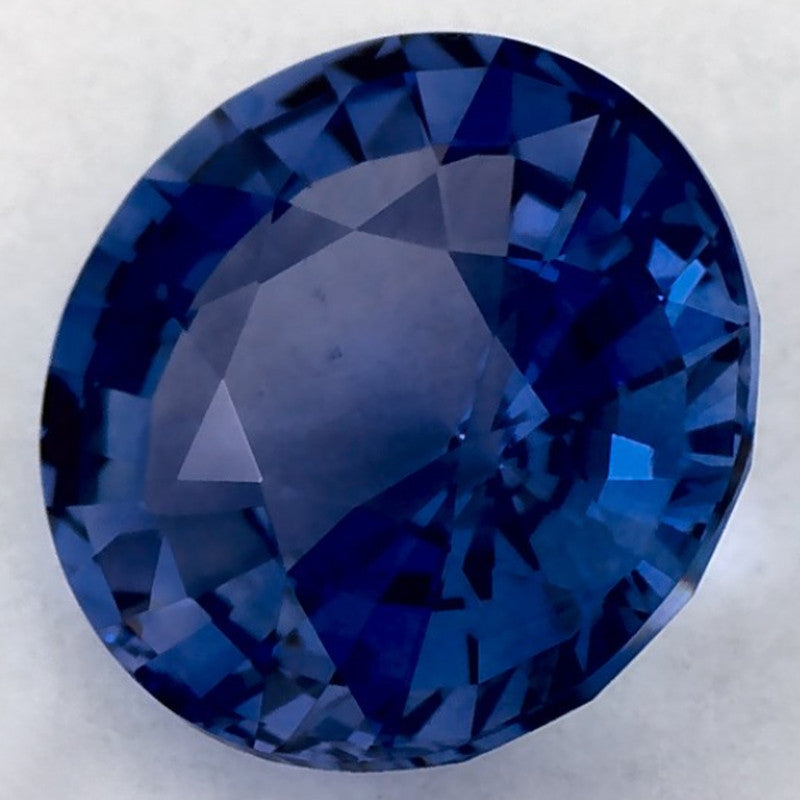 1.47 Carat Round Natural Blue Sapphire